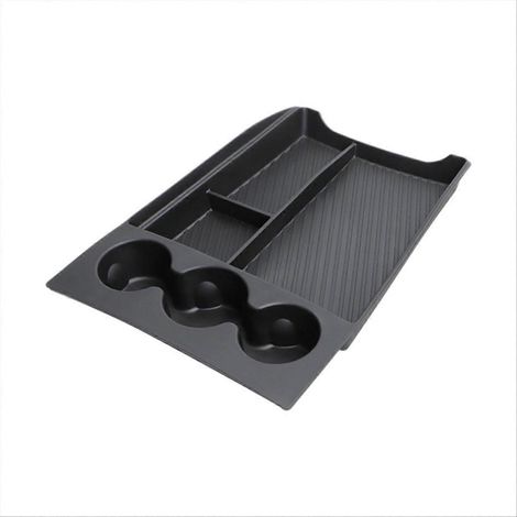 Bandeja organizadora de la consola central inferior con portavasos para Rivian R1T (1/5)