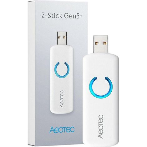 Clé USB Aeotec Z-Stick avec batterie Gen5+, Z-Wave Plus  Blanc (1/4)