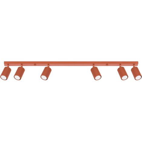 Projecteur ambre 6 GU10 ocre rouge ALU lumilo 16.309.42 (1/5)