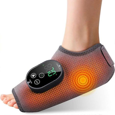 Appareil de massage des pieds sans fil avec coussin chauffant rechargeable pour les chevilles (3000 mAh) pour soulager la neuropathie (1/5)