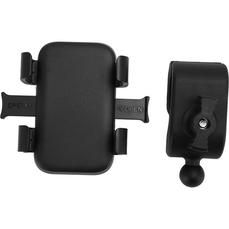 Support téléphone moto universel ajustable, fixation guidon vélo, angle réglable, compatible tous smartphones, étanche robuste, livré avec support de guidon. (1/5)