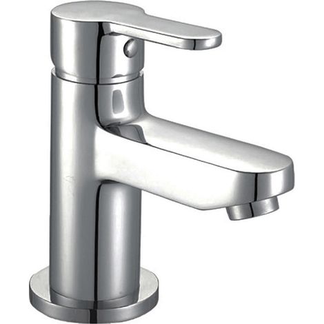 Orbit Endo Mono Basin Mixer Tap with Push Button Waste - Chrome (1/3)