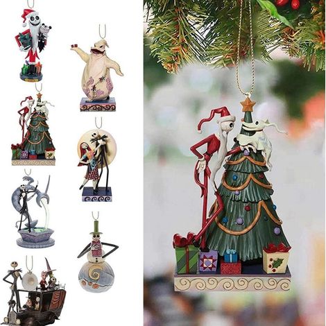 Statue de Noël L'Étrange Noël de Monsieur Jack, figurine du Père Noël, 10,8 cm, multicolore, 27,5 cm de haut x 20,3 cm de large x 12 cm de profondeur (1/5)