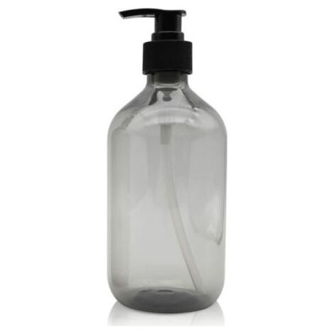 500ml distributeurs de savon (gris), flacon pompe à pression en plastique vide, rechargeable, pour huiles essentielles, lotions, shampoings et aprèsshampoings (1/5)