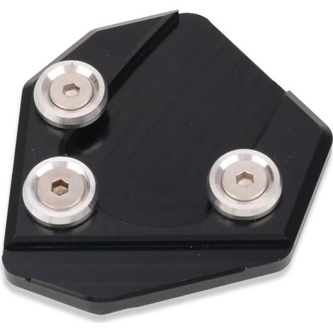 (Noir - SANS LOGO) Compatible avec les motos SUZUKI GSX-S125, GSX-S150, GSX-R125 et GSX-R150. Extension de béquille latérale, support et plaque de support pour une utilisation plus intensive. (1/3)
