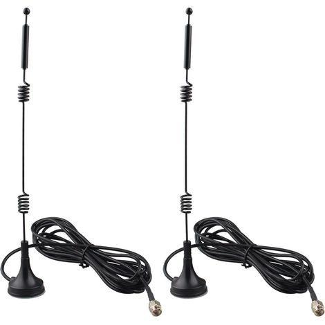 2 Packs WiFi Antenna 12dBi MIMO RP-SMA Dual Band 2.4GHz 5GHz 5.8GHz Magnetic Base for Amplifier Router WiFi Surveillance Camera PCIE Wireless Network Card (1/4)