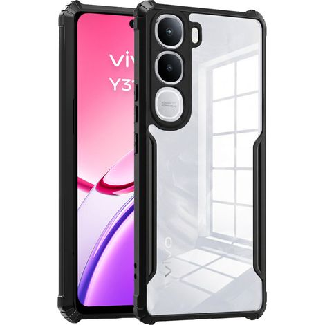 Schutzhülle für Vivo Y31 5G / Y21d 4G, stoßfest, Hybrid, schwarz (1/4)