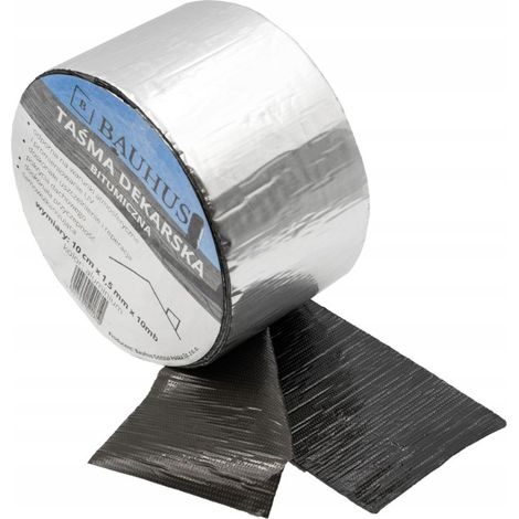 Bauhus Bitumen-Dachdichtungsband 10 cm/10 m Aluminium (1/3)