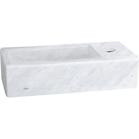 Differnz Helios lave-mains 37.5x18.5x9.5 cm Marbre