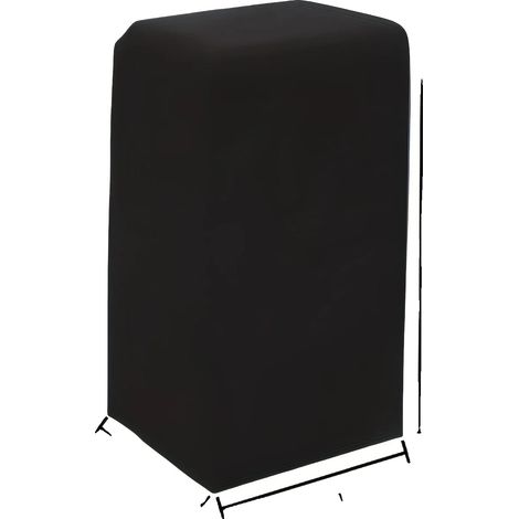 Copertura per condizionatore portatile, resistente alle intemperie, in materiale durevole, nera, 40x46x75 cm (1/2)