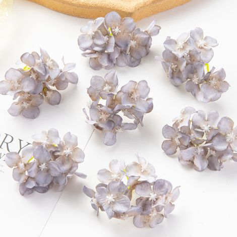 Mariage jardin décor à la maison accessoires de mariée couronne de fête hortensia en soie 20 pièces fleurs artificielles (1/5)