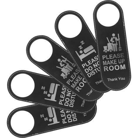 Set of 5 Large No Disturb Hotel Door Signs, Double "Do Not Disturb" Door Handle Door Handles for Room Do-Not-Disturb Room (1/5)
