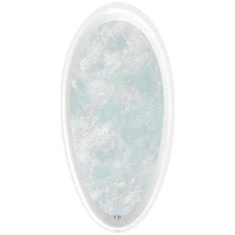 Baignoire VB Aveo 1900x950x800mm ovale avec système AC TP1 inclus. MT blanc Alpin