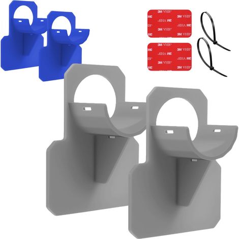 Lot de 2 supports 38 mm pour tuyau de piscine - Gris - Linxor (1/5)