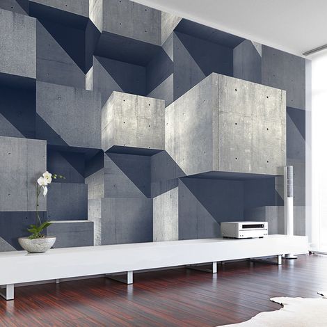 Papier peint ville de béton - 150 x 105 cm (1/4)