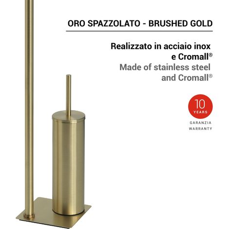 Sapho Gedy Trilly - Portarrollos de papel higiénico y escobilla de WC, oro TR3288 (1/2)