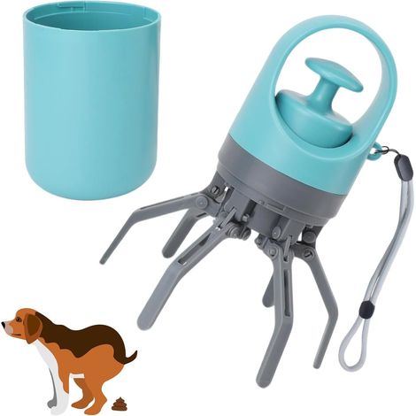 No Touch Sac a Crottes Chien Pelle, 6-Griffes Portable Pince Ramasse Objet, Pince Ramasse Dechets Ramasser Crotte pour Chien, Pinces pour Ramasser Sans se Baisser pours Tous Chiens Dans Parcs (1/5)