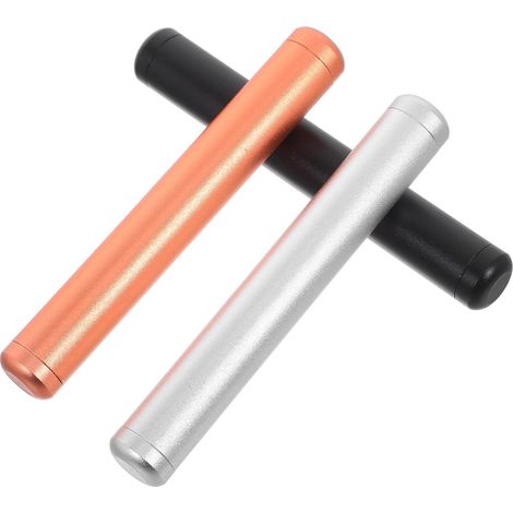 3 Pièces Tube de Rangement en Alliage D'aluminium Joint Étanche et Design Portable, Boîte à Monnaie Discrète pour Voyage et Paquet à Main (1/5)