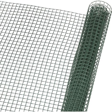 Grillage souple pour animaux 50 cm de hauteur – Maille 10 x 10 mm – Plastique durable – Protection discrète des espaces extérieurs – Nature