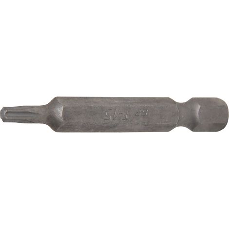 Punta  longitud 50 mm  entrada 6,3 mm (1/4")  perfil en T (para Torx) T15