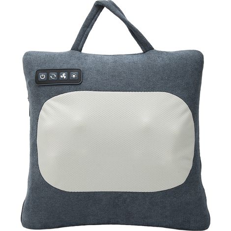 Coussin de massage pour la nuque et la taille, 3 modes : compresse chaude, vibration, massage électrique des épaules et du cou (bleu). (1/5)