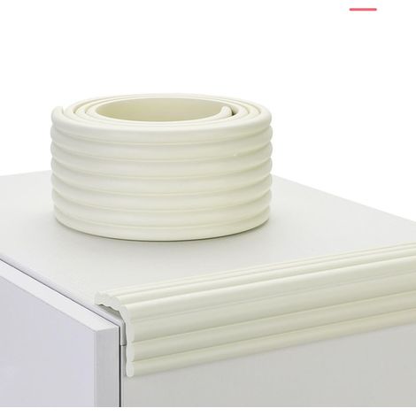 Bande Protection Bords Silicone 2m Autocollante Angle Table Enfant Blanc (1/4)