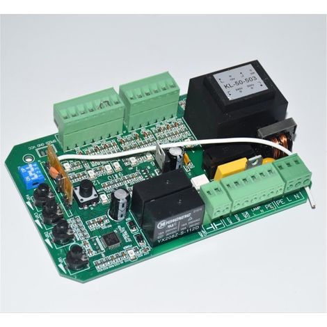 Kit d'ouvre-portes automatiques Carte mère d'ouvre-moteur de porte coulissante Carte mère remplacée, carte de Circuit imprimé 433.92Mhz, télécommande à Code roulant pour accessoires de portail couli (1/5)