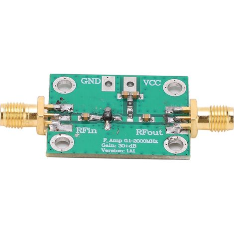 Amplificateur Large Bande RF 0.1-2000MHz Gain 30dB Module LNA Faible Bruit Carte (1/5)