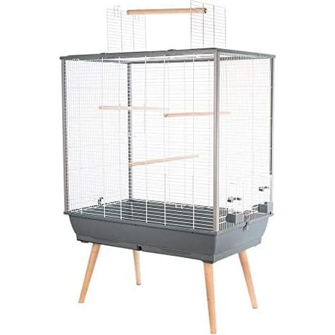 Jaula para pájaros ZOLUX Neo JILI H80, gris (1/5)