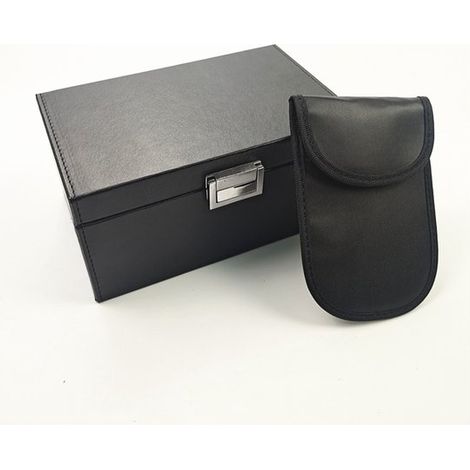 Scatola antifurto RFID, scatola di schermatura del segnale, per chiavi auto, schermatura del segnale per chiavi auto, cassaforte per chiavi auto, antifurto, antitracciamento, 19129 cm, include (1/5)