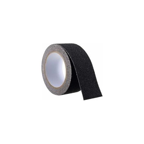Ruban antidérapant adhésif noir, 5 cm x 5 m, sans résidu, intérieur et extérieur –