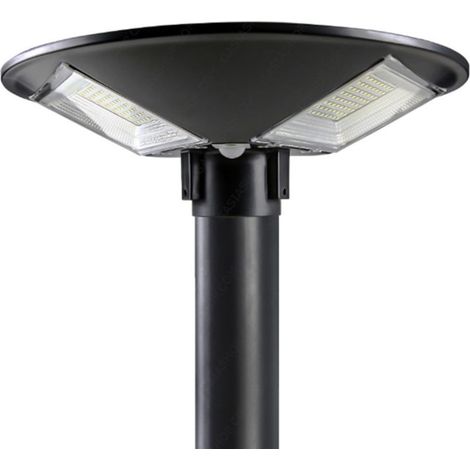 TRADE SHOP - Lampione Led Circolare Con Pannello Solare Sensore Movimento Ip65 100w Lt112-120-7000k - (1/5)