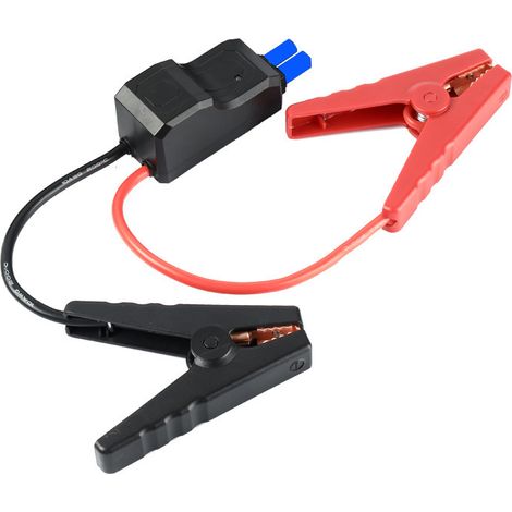 1 Stück Kfz-Notfall-Klemmenkabel für tragbare Smart-Starthilfe, Ersatz-Krokodilklemme für 12-V-Starthilfe