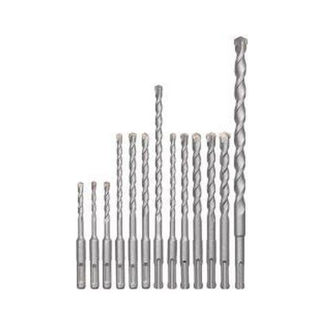 kwb 240280 acier 40CR Jeu de forets pour marteau-perforateur 12 pièces 5 mm, 6 mm, 8 mm, 10 mm, 12 mm, 14 mm SDS-Plus 1