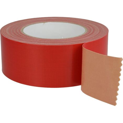 Ruban tissé extra épais rouge 50 mm