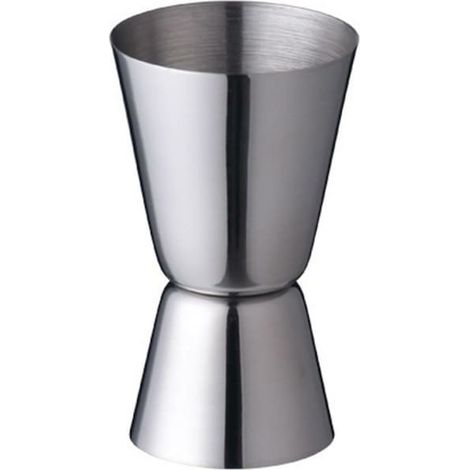 Doseur à cocktails, idéal pour tout barman, double compartiment, 25/50 ml, acier inoxydable
