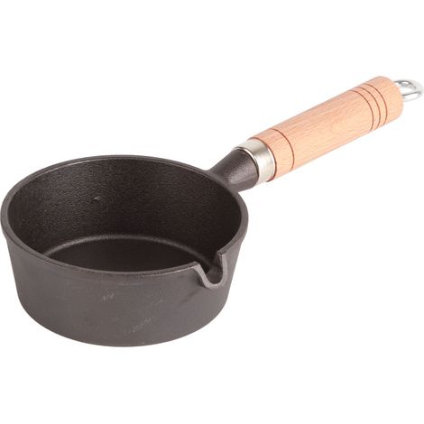 Petite poêle à huile spéciale, poêle à frire en fonte, poêle à œufs mini, casserole de petit-déjeuner, ustensile pour œufs et raviolis, 13x5cm (1/5)