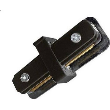 Trade Shop - TYP I VERBINDUNGSVERBINDER FÜR EINPHASIGE 2-POLIGE SCHIENEN, SCHWARZE FARBE, PISTA-ND - (1/2)