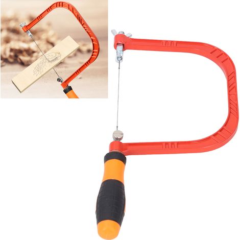Scie à fleurs multifonctionnelle de 5e génération + 5 lames de scie, mini scie sauteuse en U, petite scie sauteuse à main, mini scie à fil, outils de travail du bois, lames de scie pour bricolage (1/5)