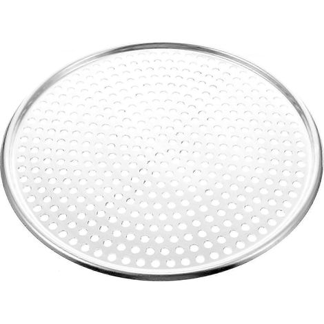Plaque à pizza en aluminium perforée (1 pièce) pour la cuisson et le rôtissage - Ustensile de cuisine (1/3)