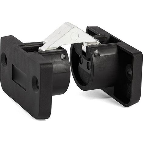 bisagra invisible kirma marrón, negro, gris para mesa plegable acabado negro (1/3)