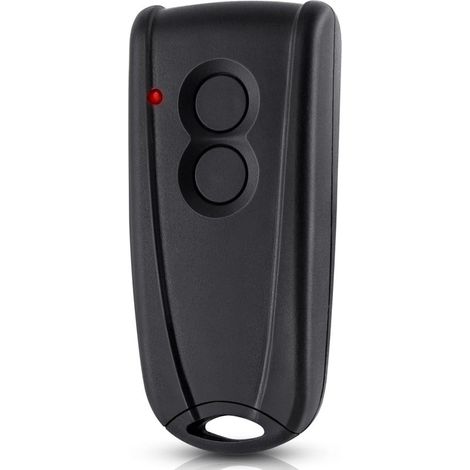 Télécommande Garage 433MHz Compatible Hormann EcoStar et Tubauto, Botier Métal Robuste avec Porte-clés pour Portail Automatique (1/5)