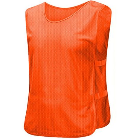 Gilet D'entraînement Gilet De Sport Gilet D'école Football Basket-ball Sport Couleur Le Orange