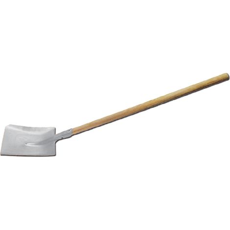 PALA CUADRADA M/MADERA 418x240MM INOX