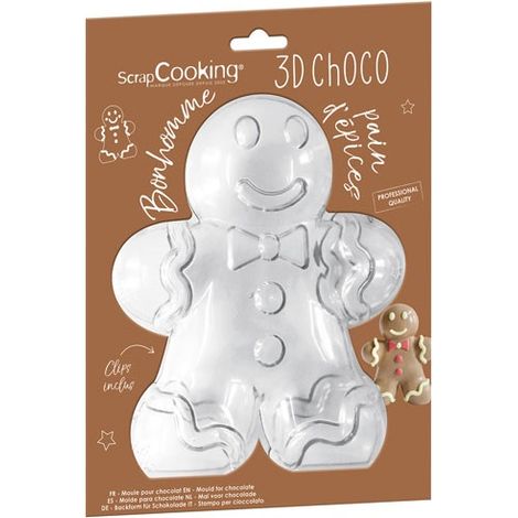 Moule 3d Chocolat - Bonhomme De Pain D'épices - Scrapcooking