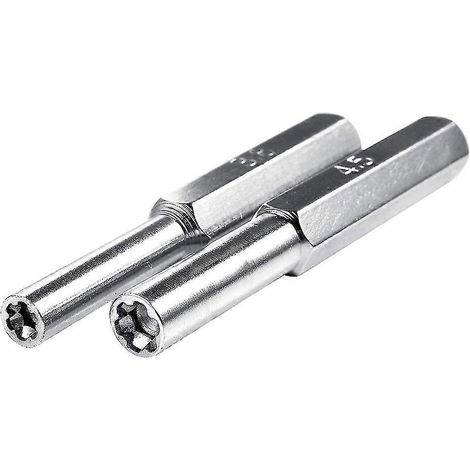 Lot de 2 embouts hexagonaux de tournevis de sécurité 3,8 mm et 4,5 mm pour Nintendo NES et N64 (JikaixSilver) (1/5)