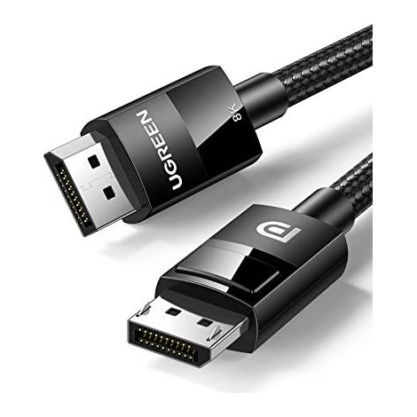 Câble vidéo tressé 2 x DisplayPort 1.4 mâle-mâle ugreen 80390 1 m