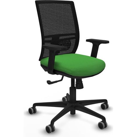Chaise ergonomique piqueras y crespo Yunquera noir mousse épaisse (1/2)