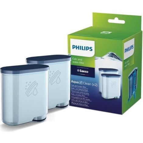 Cartouche de filtre PHILIPS CA6903/22 pour machine a café - Élimine naturellement le calcaire - Lot de 2 filtres (1/4)