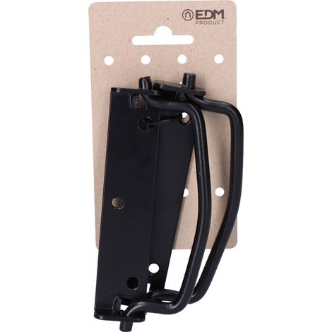 Asa abatible con tope, de zinc con acabado en negro, 125 x 27 mm, 2 uds, blister (1/3)
